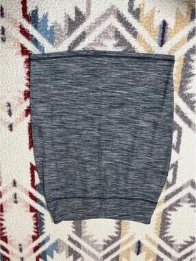 Athleta Womens Gray Elastic Waist Pull On Athletic Skirt Size Large Long Skirt